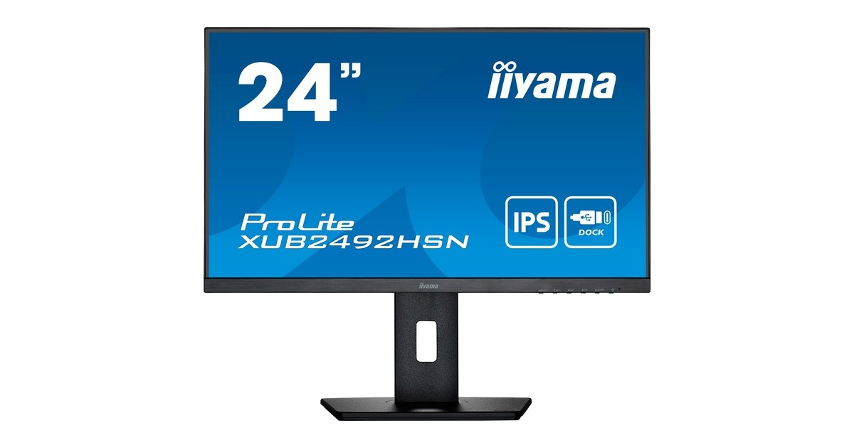 iiyama ProLite XUB2492HSN-B5, LED-Monitor(60.5 cm (24 Zoll), schwarz, FullHD, IPS, 75 Hz, HDMI)