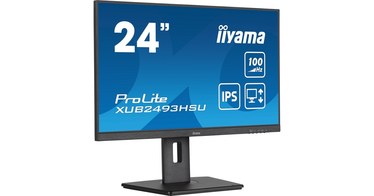 iiyama ProLite XUB2493HSU-B6, LED-Monitor(61 cm (24 Zoll), schwarz (matt), FullHD, Adaptive-Sync, IPS, 100Hz Panel)