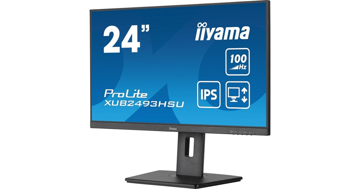 iiyama ProLite XUB2493HSU-B6, LED-Monitor(61 cm (24 Zoll), schwarz (matt), FullHD, Adaptive-Sync, IPS, 100Hz Panel)