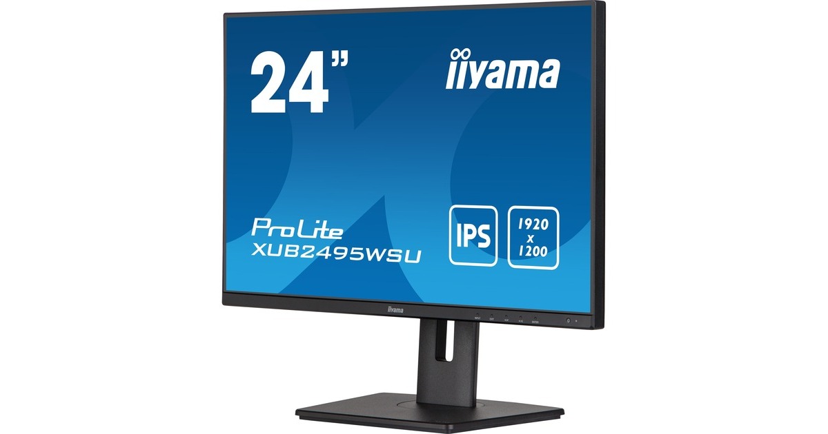 iiyama ProLite XUB2495WSU-B5, LED-Monitor(61 cm (24 Zoll), schwarz (matt), WUXGA, IPS, HDMI)
