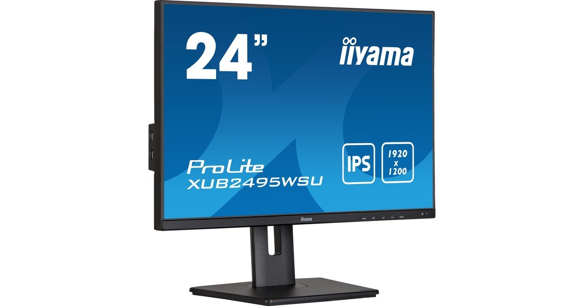 iiyama ProLite XUB2495WSU-B5, LED-Monitor(61 cm (24 Zoll), schwarz (matt), WUXGA, IPS, HDMI)