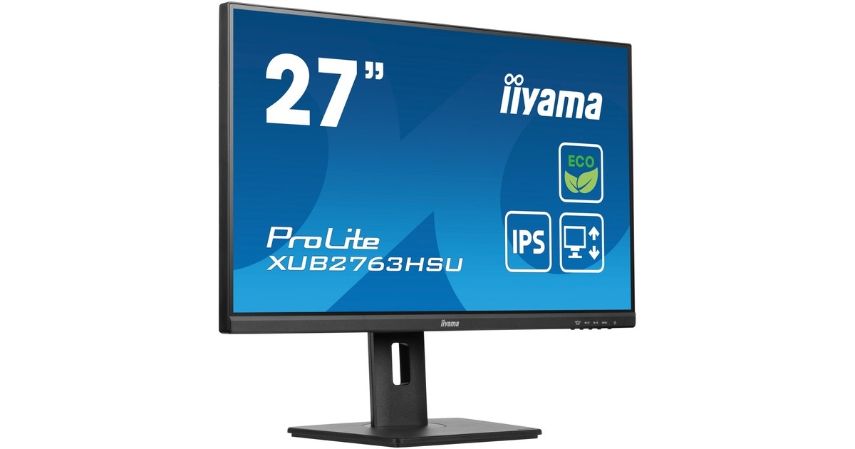 iiyama ProLite XUB2763HSU-B1, LED-Monitor(69 cm (27 Zoll), schwarz (matt), FullHD, IPS, AMD Free-Sync, 100Hz Panel)