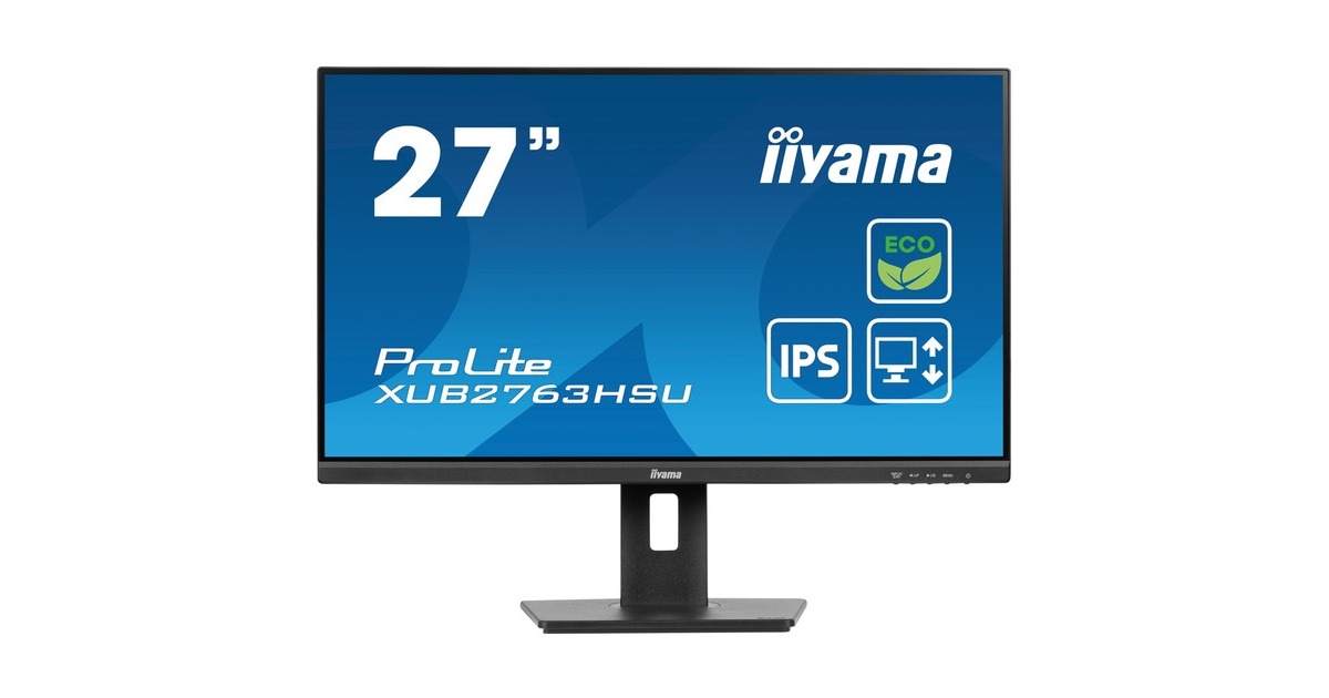 iiyama ProLite XUB2763HSU-B1, LED-Monitor(69 cm (27 Zoll), schwarz (matt), FullHD, IPS, AMD Free-Sync, 100Hz Panel)