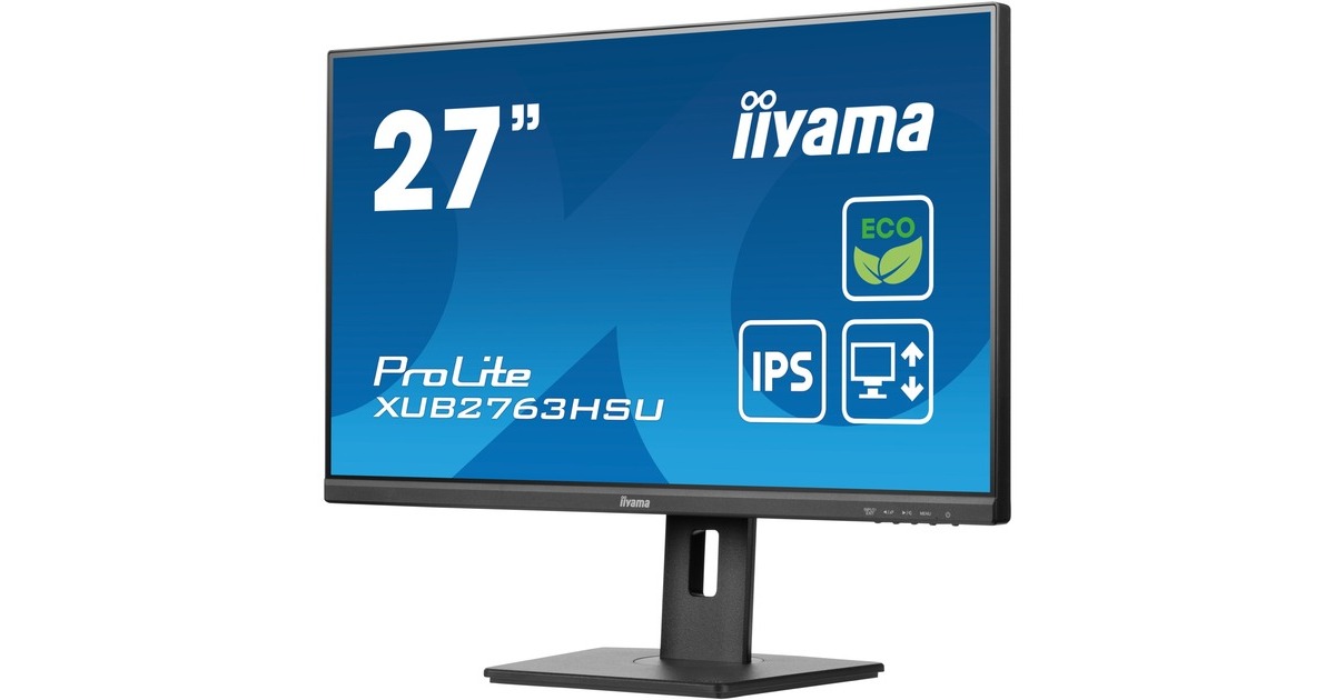 iiyama ProLite XUB2763HSU-B1, LED-Monitor(69 cm (27 Zoll), schwarz (matt), FullHD, IPS, AMD Free-Sync, 100Hz Panel)