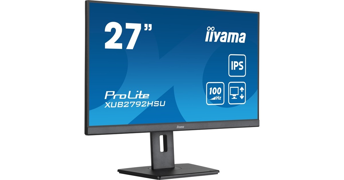 iiyama ProLite XUB2792HSU-B6, LED-Monitor(69 cm (27 Zoll), schwarz (matt), FullHD, IPS, AMD Free-Sync, 100Hz Panel)