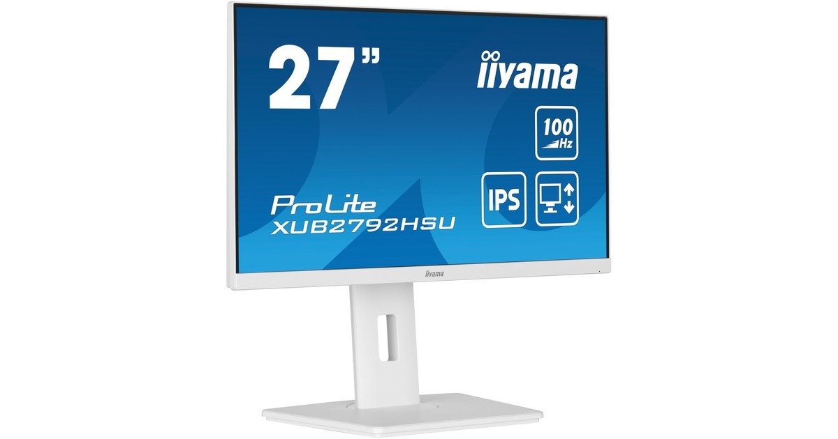 iiyama ProLite XUB2792HSU-W6, LED-Monitor(69 cm (27 Zoll), weiß (matt), FullHD, IPS, AMD Free-Sync, 100Hz Panel)