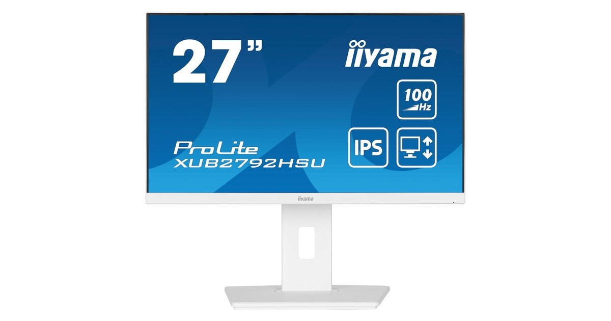 iiyama ProLite XUB2792HSU-W6, LED-Monitor(69 cm (27 Zoll), weiß (matt), FullHD, IPS, AMD Free-Sync, 100Hz Panel)