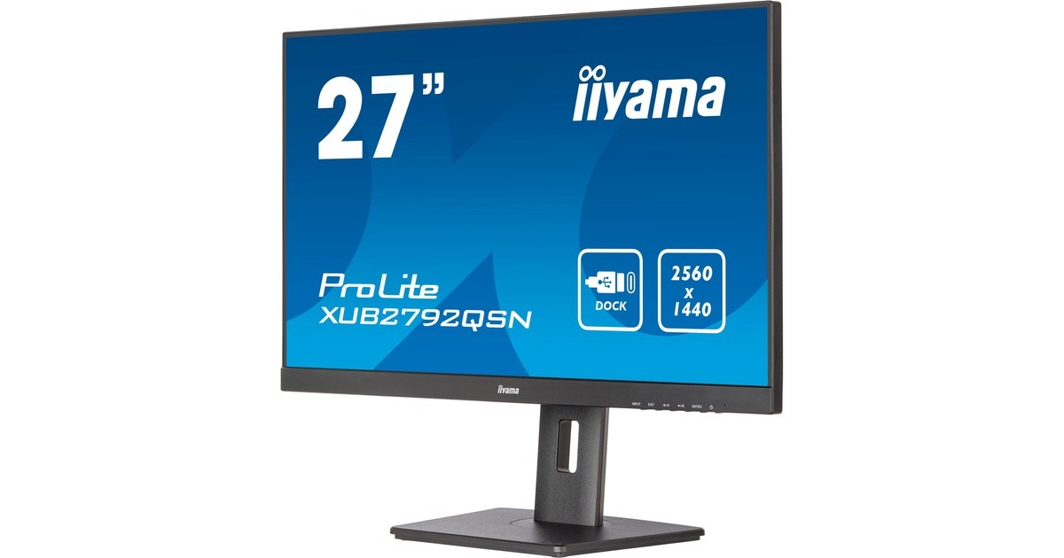 iiyama ProLite XUB2792QSN-B5, LED-Monitor(68.5 cm (27 Zoll), grau, QHD, IPS, 75 Hz, HDMI, USB-C)