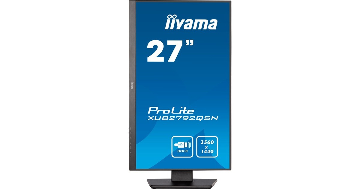 iiyama ProLite XUB2792QSN-B5, LED-Monitor(68.5 cm (27 Zoll), grau, QHD, IPS, 75 Hz, HDMI, USB-C)