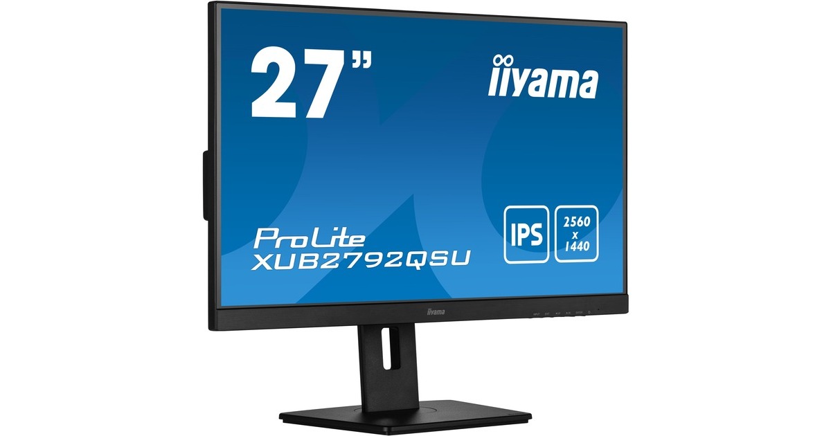 iiyama ProLite XUB2792QSU-B5, LED-Monitor(68.5 cm (27 Zoll), grau, QHD, 75 Hz, HDMI, Outlet)