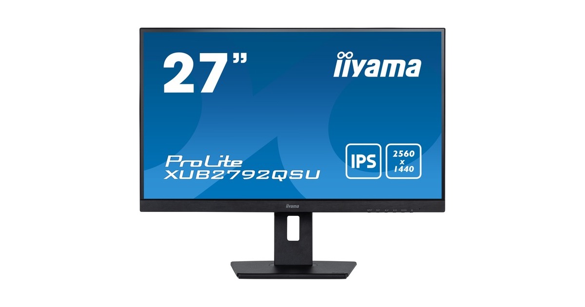 iiyama ProLite XUB2792QSU-B5, LED-Monitor(68.5 cm (27 Zoll), grau, QHD, 75 Hz, HDMI, Outlet)