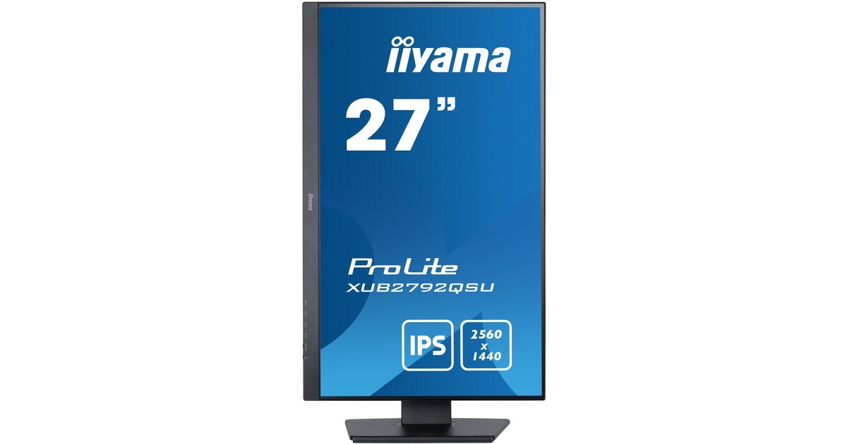 iiyama ProLite XUB2792QSU-B5, LED-Monitor(68.5 cm (27 Zoll), grau, QHD, 75 Hz, HDMI, Outlet)