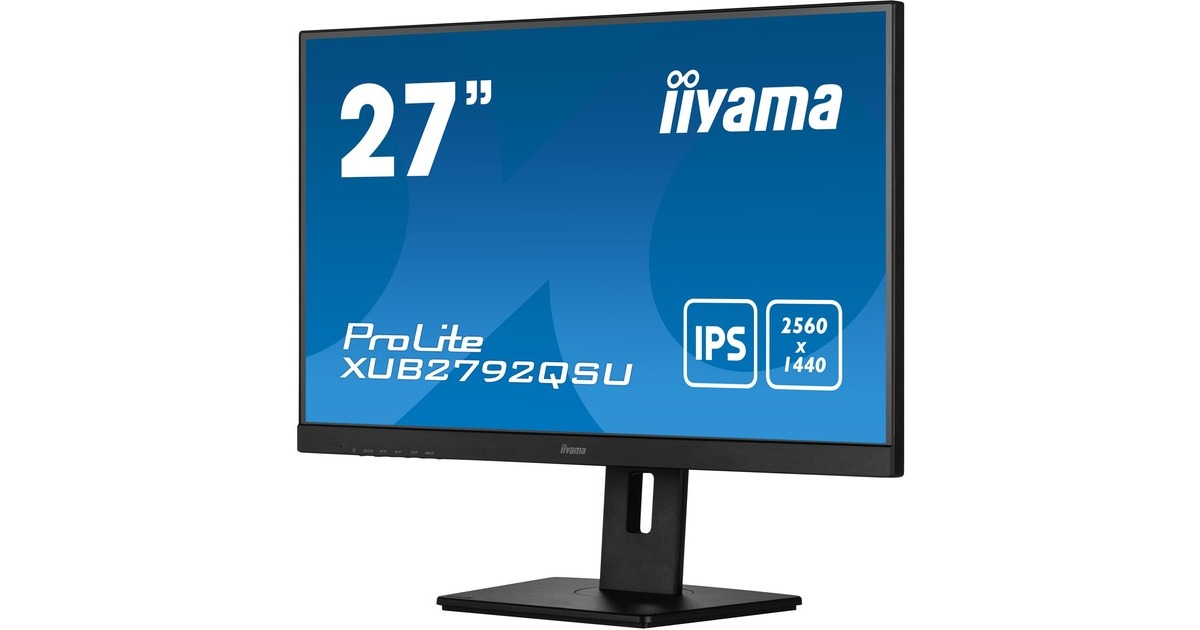 iiyama ProLite XUB2792QSU-B5, LED-Monitor(68.5 cm (27 Zoll), grau, QHD, 75 Hz, HDMI, Outlet)