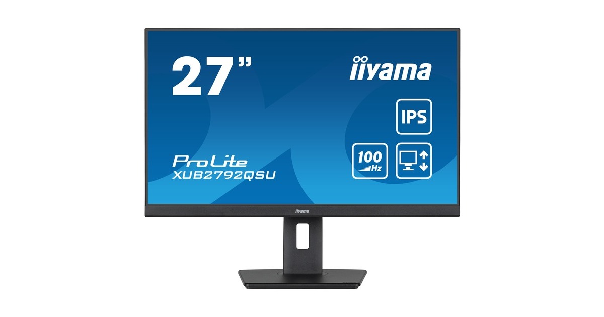 iiyama ProLite XUB2792QSU-B6, LED-Monitor(69 cm (27 Zoll), schwarz (matt), WQHD, IPS, AMD Free-Sync, 100Hz Panel)