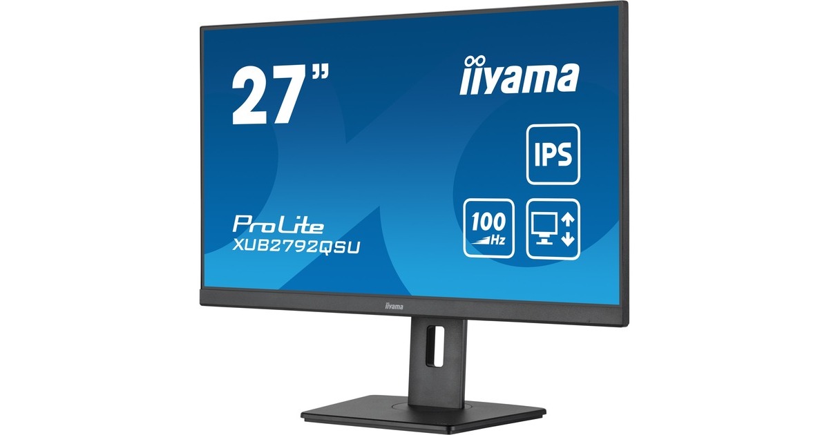 iiyama ProLite XUB2792QSU-B6, LED-Monitor(69 cm (27 Zoll), schwarz (matt), WQHD, IPS, AMD Free-Sync, 100Hz Panel)