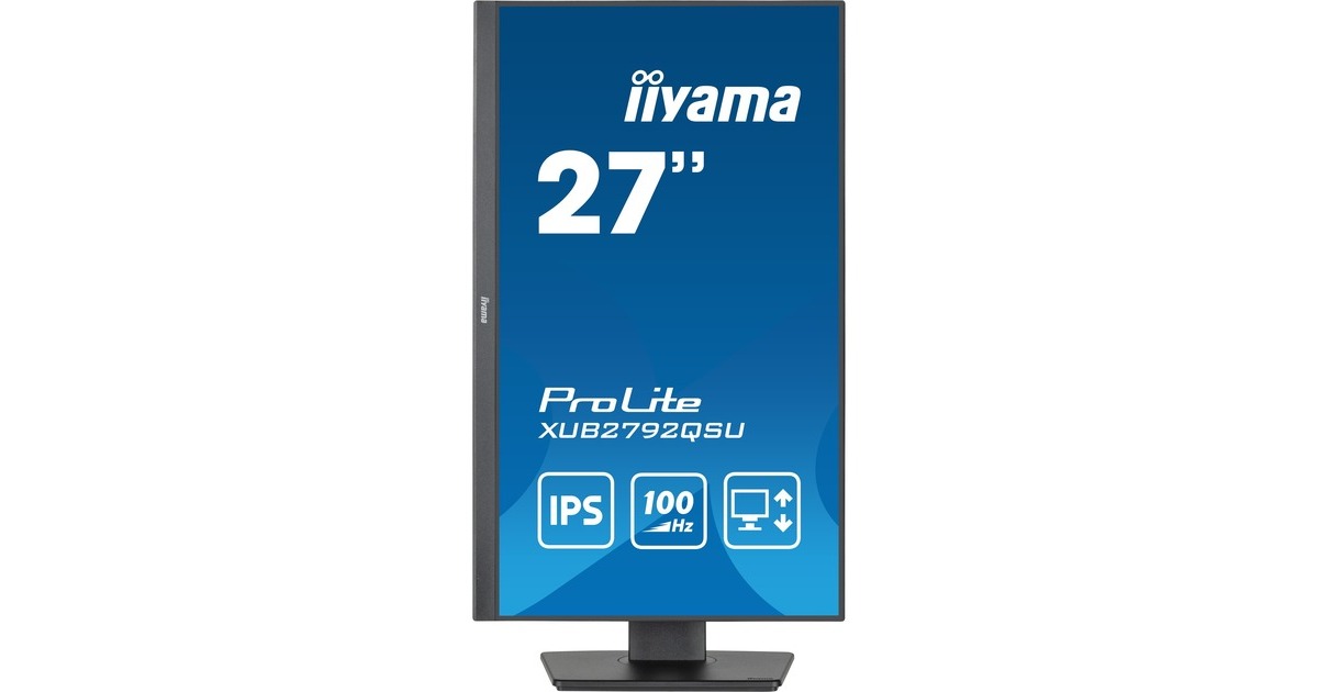iiyama ProLite XUB2792QSU-B6, LED-Monitor(69 cm (27 Zoll), schwarz (matt), WQHD, IPS, AMD Free-Sync, 100Hz Panel)