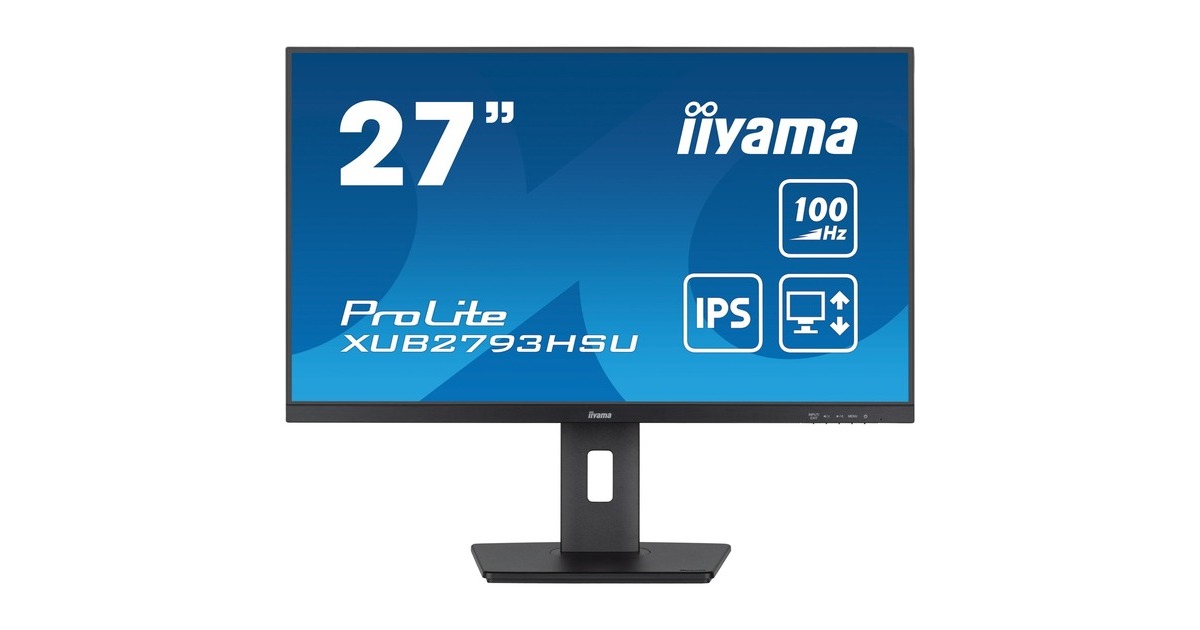 iiyama ProLite XUB2793HSU-B6, LED-Monitor(69 cm (27 Zoll), schwarz (matt), FullHD, IPS, AMD Free-Sync, 100Hz Panel)