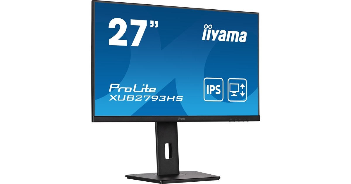 iiyama ProLite XUB2793HS-B6, LED-Monitor(69 cm (27 Zoll), schwarz (matt), FullHD, IPS, AMD Free-Sync, 100Hz Panel)
