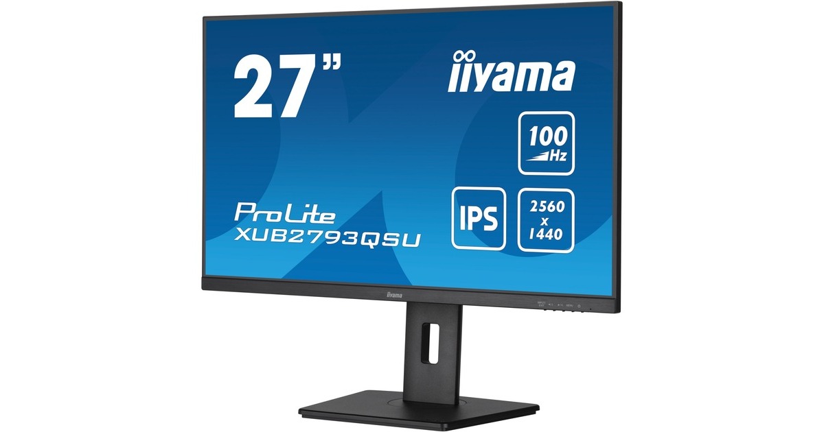 iiyama ProLite XUB2793QSU-B6, LED-Monitor(69 cm (27 Zoll), schwarz (matt), WQHD, IPS, AMD Free-Sync, , 100Hz Panel)