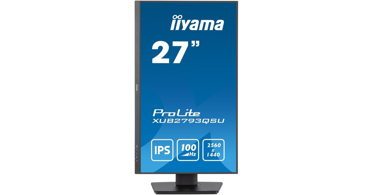 iiyama ProLite XUB2793QSU-B6, LED-Monitor(69 cm (27 Zoll), schwarz (matt), WQHD, IPS, AMD Free-Sync, , 100Hz Panel)