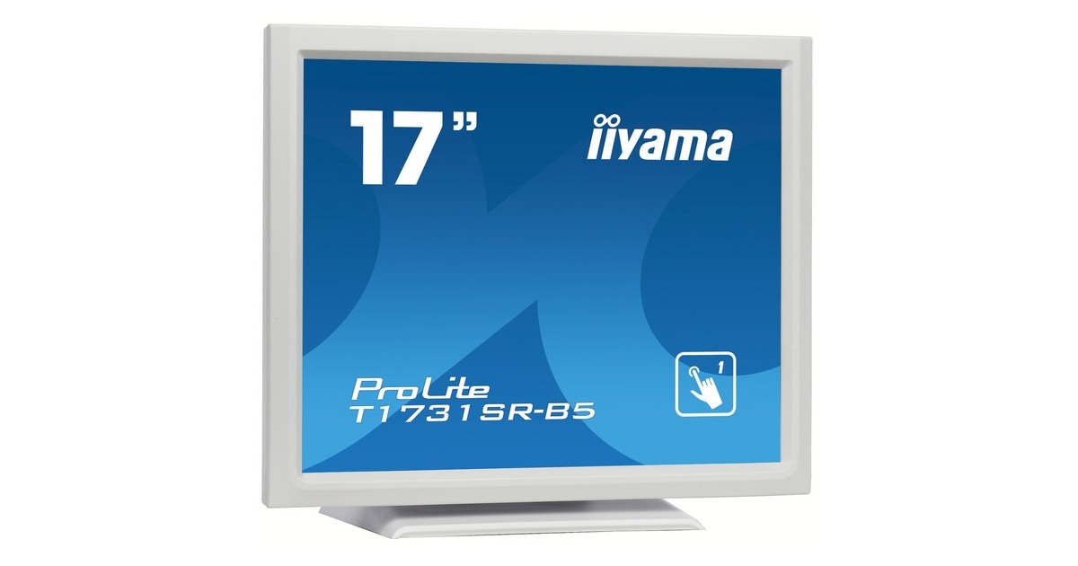 iiyama T1731SR-W5, LED-Monitor(43 cm (17 Zoll), weiß, SXGA, TN, Touchscreen, HDMI, Neigbar, DisplayPort)