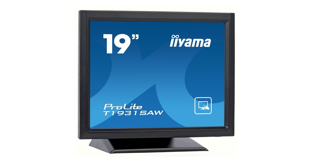iiyama T1931SAW-B5, LED-Monitor(48 cm (19 Zoll), schwarz, SXGA, TN, HDMI, VGA, DisplayPort)