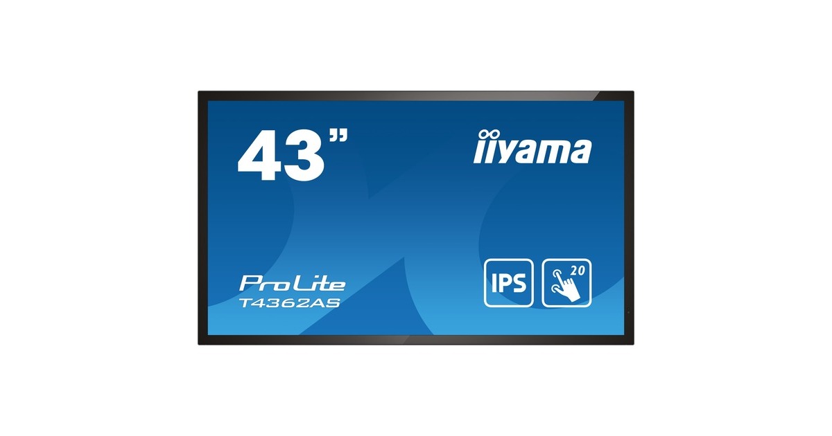 iiyama T4362AS-B1, Public Display(schwarz, UltraHD/4K, HDMI, Android, DVI, VGA)
