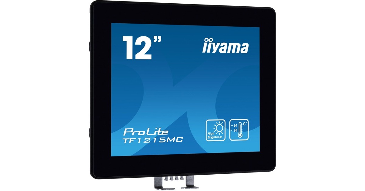 iiyama TF1215MC-B1, LED-Monitor(31 cm (12.1 Zoll), schwarz,XGA, IPS, Touchscreen, IP65)