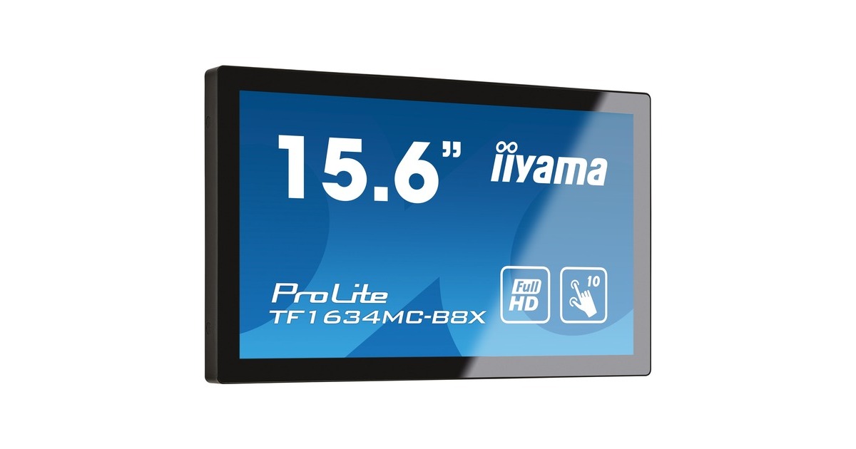 iiyama TF1634MC-B8X, Public Display(schwarz, FullHD, 60 Hz, IP65)