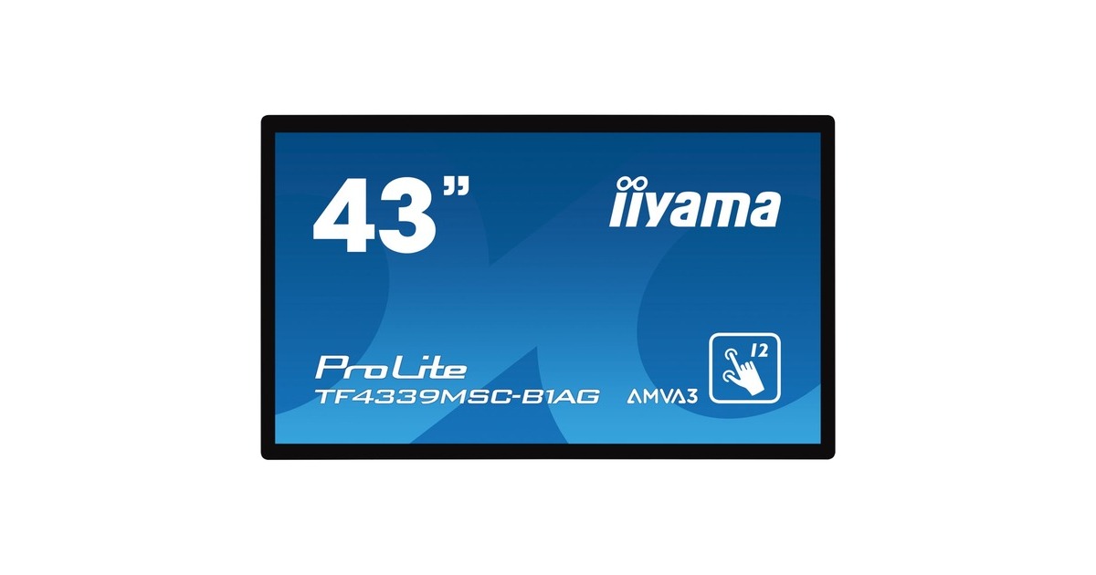 iiyama TF4339MSC-B1AG, Public Display(schwarz, Touchscreen, AMVA3, FullHD)