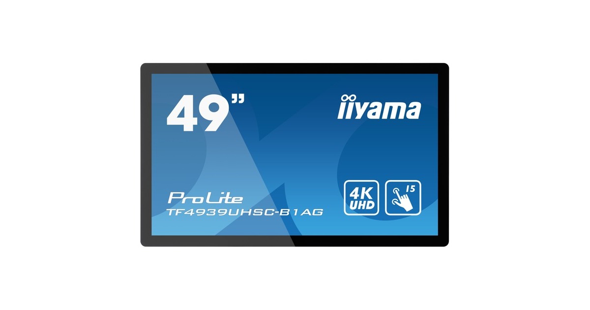 iiyama TF4939UHSC-B1AG, Public Display(schwarz, UltraHD/4K, IPS, Touchscreen)