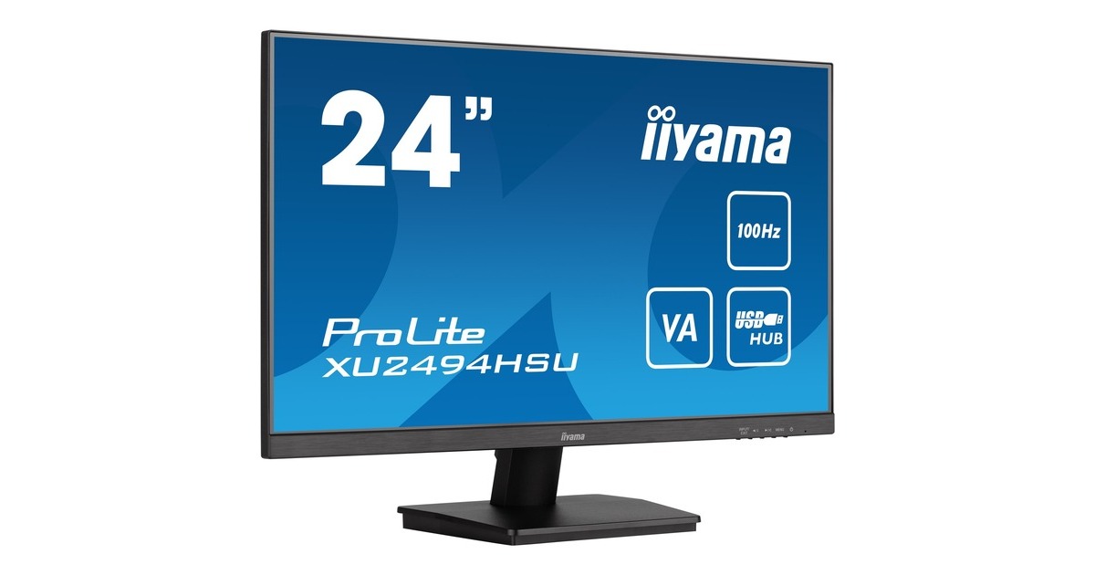 iiyama XU2494HSU-B6, LED-Monitor(61 cm (24 Zoll), schwarz (matt), FullHD, VA, AMD Free-Sync, 100Hz Panel)
