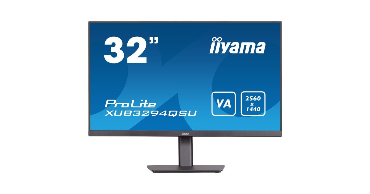 iiyama XUB3294QSU-B1, LED-Monitor(80 cm (31.5 Zoll), schwarz, WQHD, VA, HDMI, DisplayPort, Pivot, USB) iiyama XUB3294QSU-B1, LED-Monitor(80 cm (31.5 Zoll), schwarz, WQHD, VA, HDMI, DisplayPort, Pivot, USB)