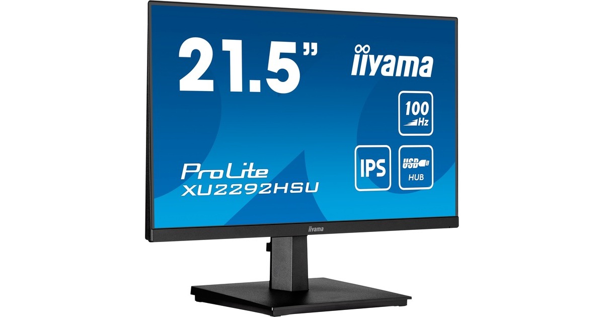 iiyamaProLite XU2292HSU-B6, LED-Monitor(55 cm (22 Zoll), schwarz (matt), Full HD, IPS, 100Hz Panel) iiyamaProLite XU2292HSU-B6, LED-Monitor(55 cm (22 Zoll), schwarz (matt), Full HD, IPS, 100Hz Panel)