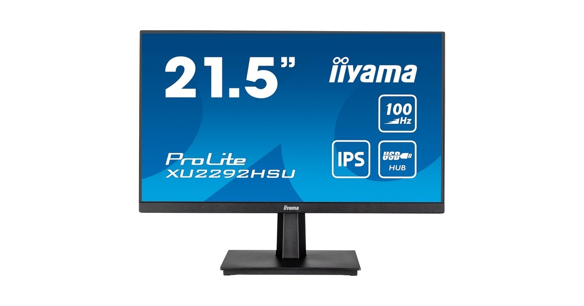 iiyamaProLite XU2292HSU-B6, LED-Monitor(55 cm (22 Zoll), schwarz (matt), Full HD, IPS, 100Hz Panel)