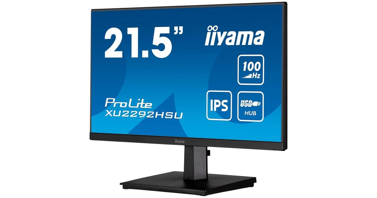 iiyamaProLite XU2292HSU-B6, LED-Monitor(55 cm (22 Zoll), schwarz (matt), Full HD, IPS, 100Hz Panel)