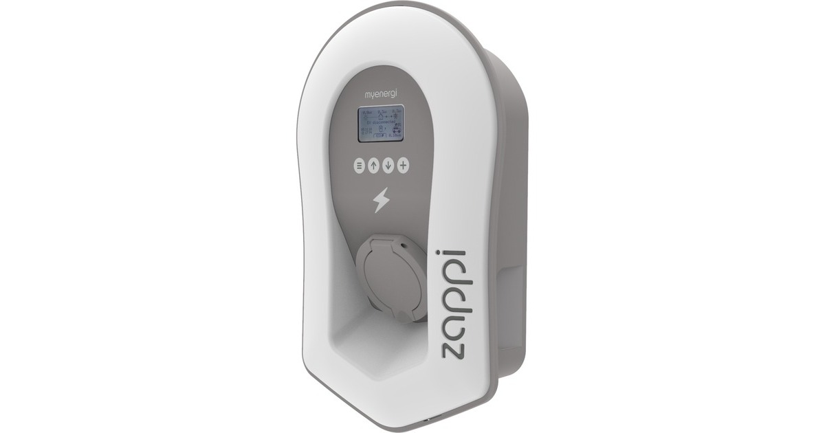 myenergi Wallbox zappi 1,4 - 22 kW(weiß/grau, Typ 2-Steckdose, mit PIN)