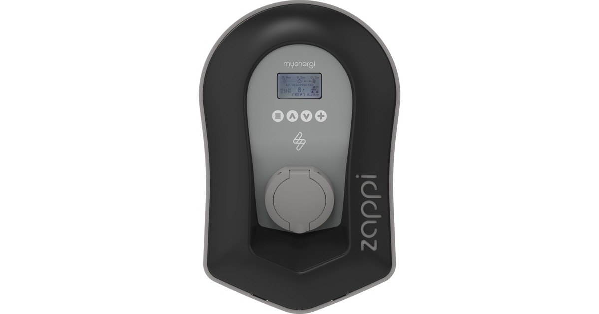 myenergi Wallbox zappi 1,4 - 22 kW(schwarz/grau, Typ 2-Steckdose, mit PIN)
