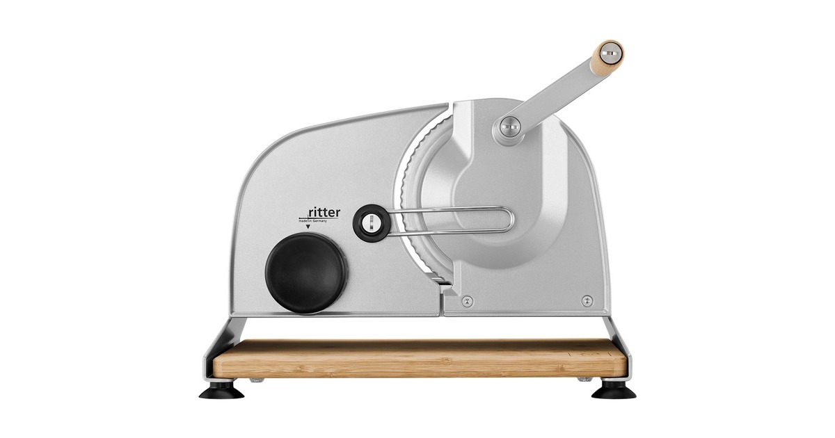 ritter Allesschneider amano⁵(silber/holz, manuell betrieben)