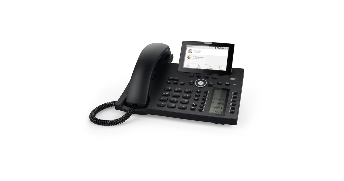 snom D385, VoIP-Telefon(schwarz, Bluetooth, PoE)