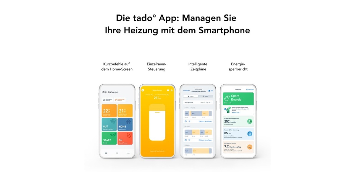 tado° Smart Thermostat V3+ Starter Kit (Funk), Set(weiß, Für Heizthermen und Gasetagenheizungen)