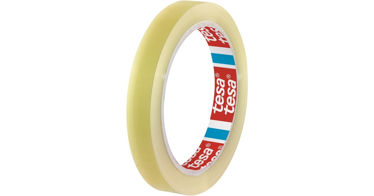 tesa tesafilm transparent, 10 Rollen, 15mm, Office Box, Klebeband(transparent, 66 Meter)